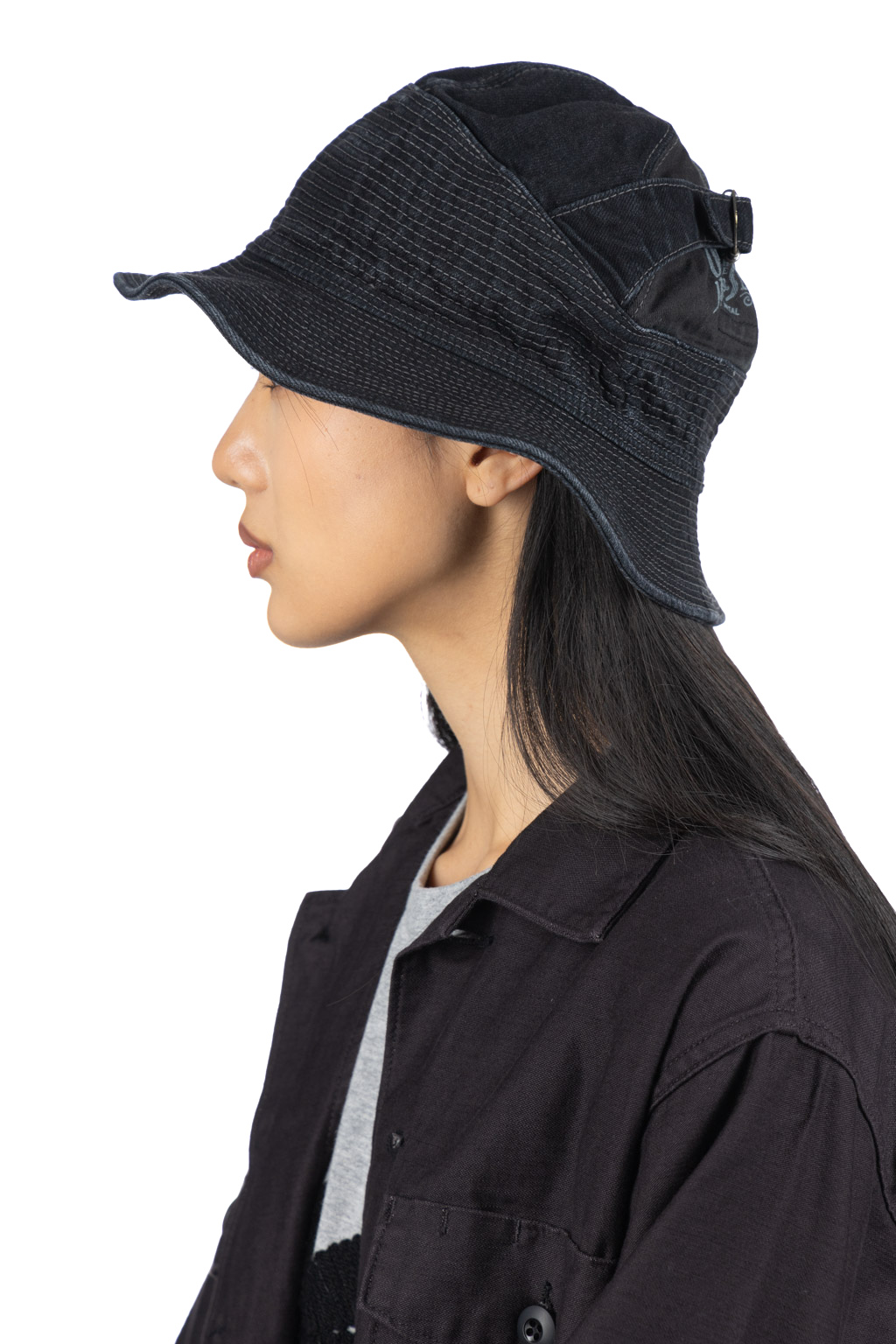 Kapital - 11.5oz BLK x BLK Denim THE OLD MAN AND THE SEA Hat