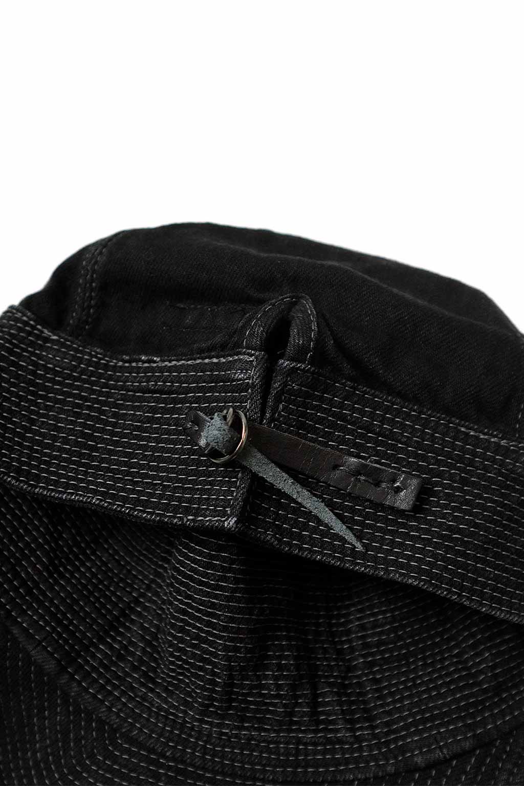 Kapital - 11.5oz BLK x BLK Denim THE OLD MAN AND THE SEA Cap