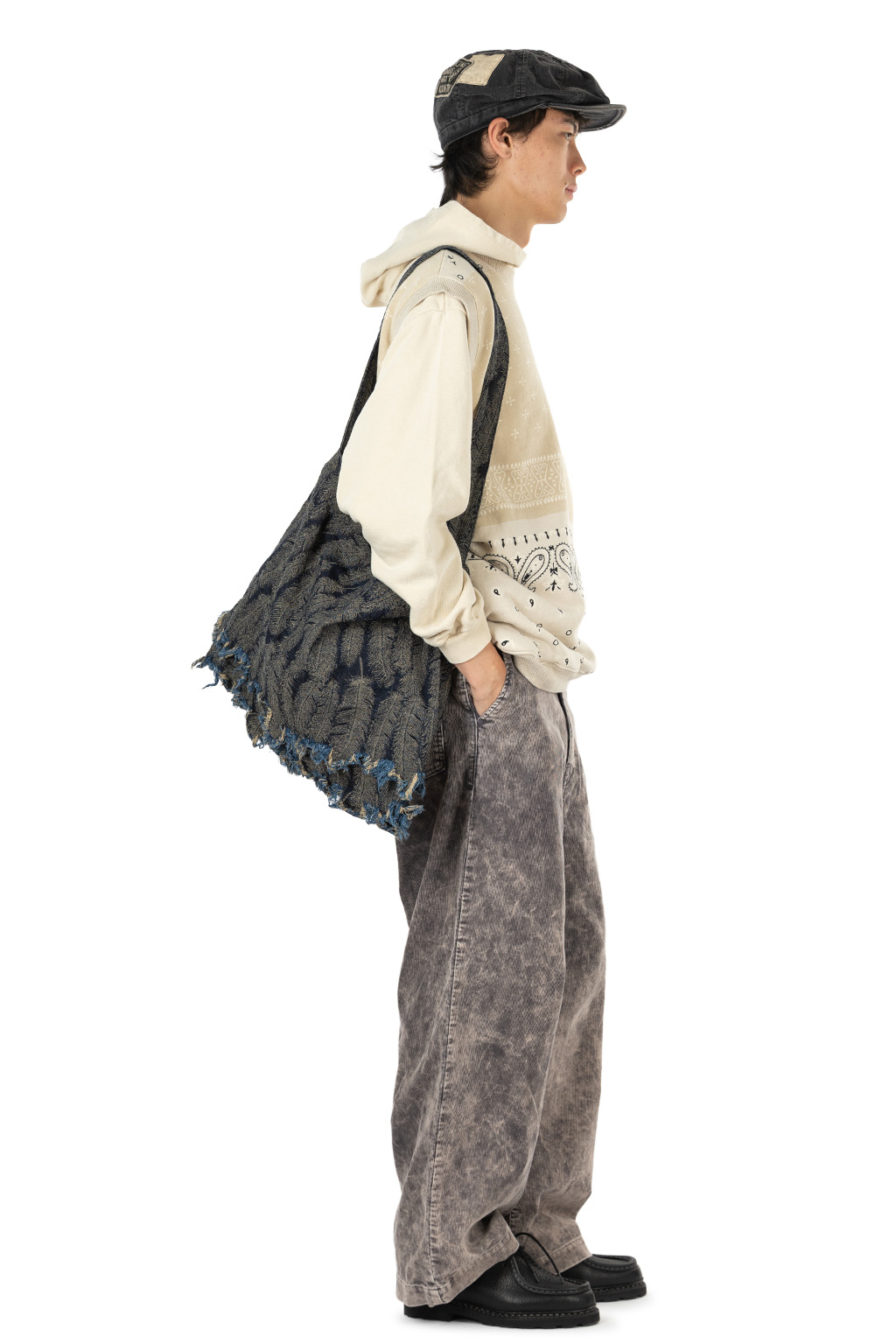 Kapital - 12oz MAGPIE Denim MEDICINE Bag (L) - 2 Colors