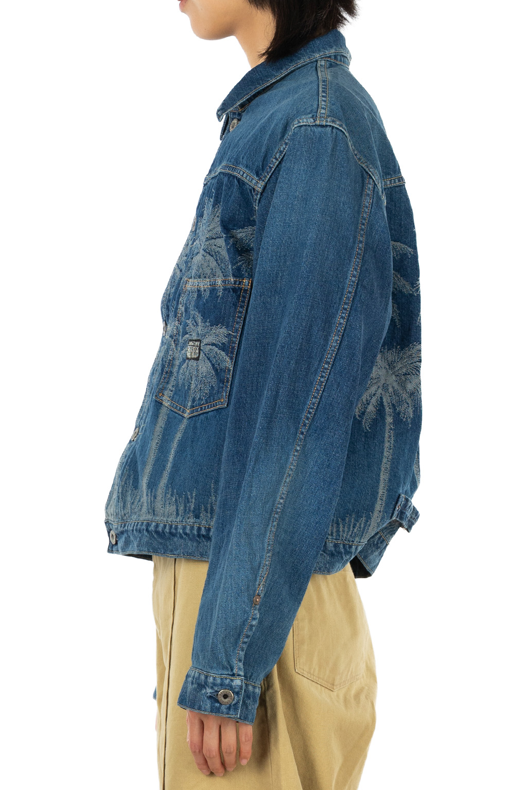 Kapital - 12oz PALM-TREE Jacquard Denim 1st JKT