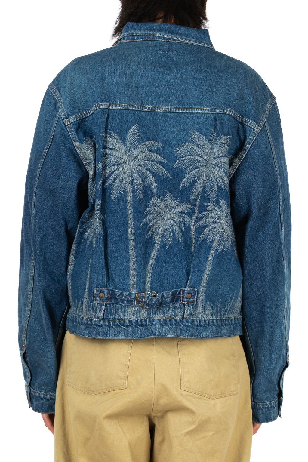 Kapital - 12oz PALM-TREE Jacquard Denim 1st JKT