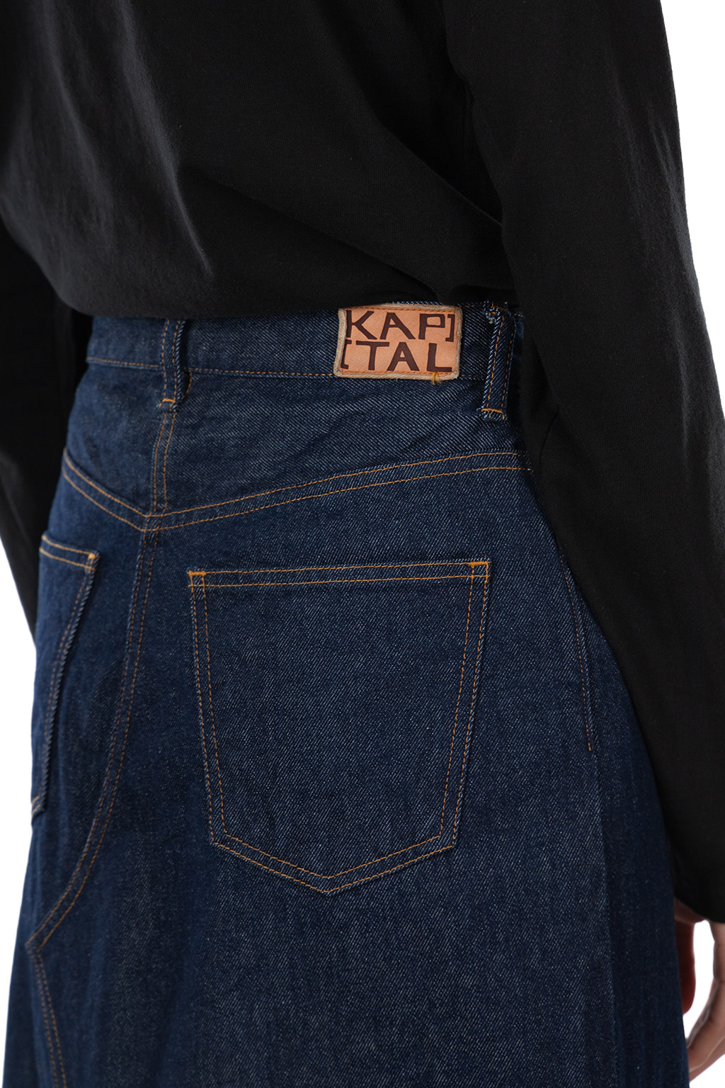 Kapital - 13oz Denim Pencil Skirt - Indigo