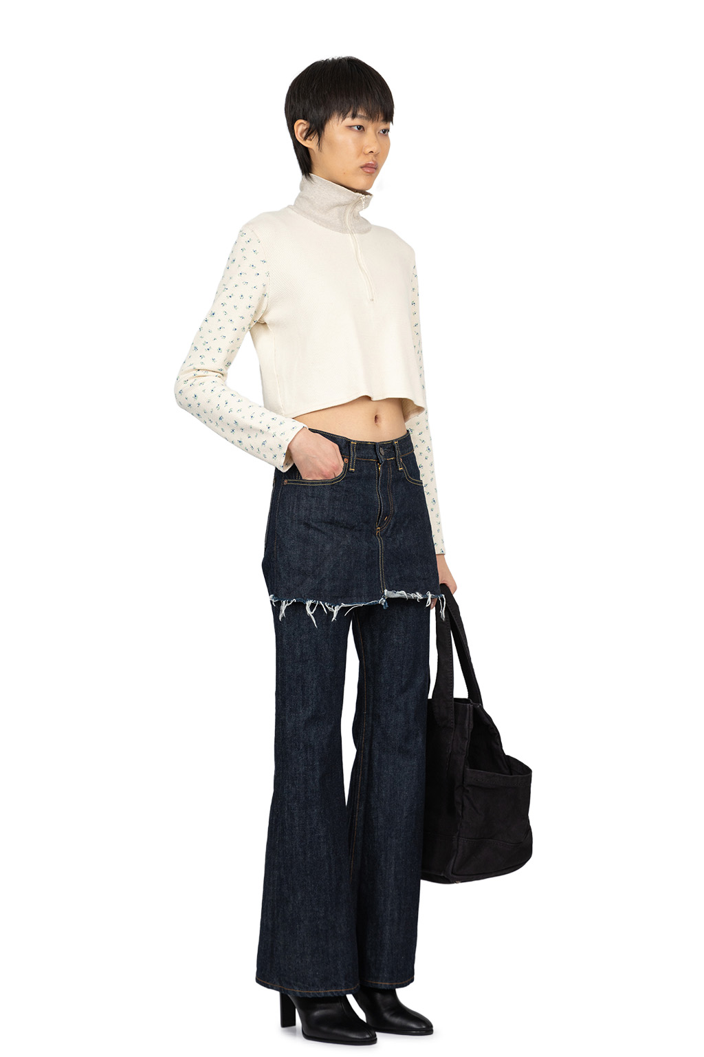 Kapital - 14oz Denim 5P APRON-SKOUSER - One Wash