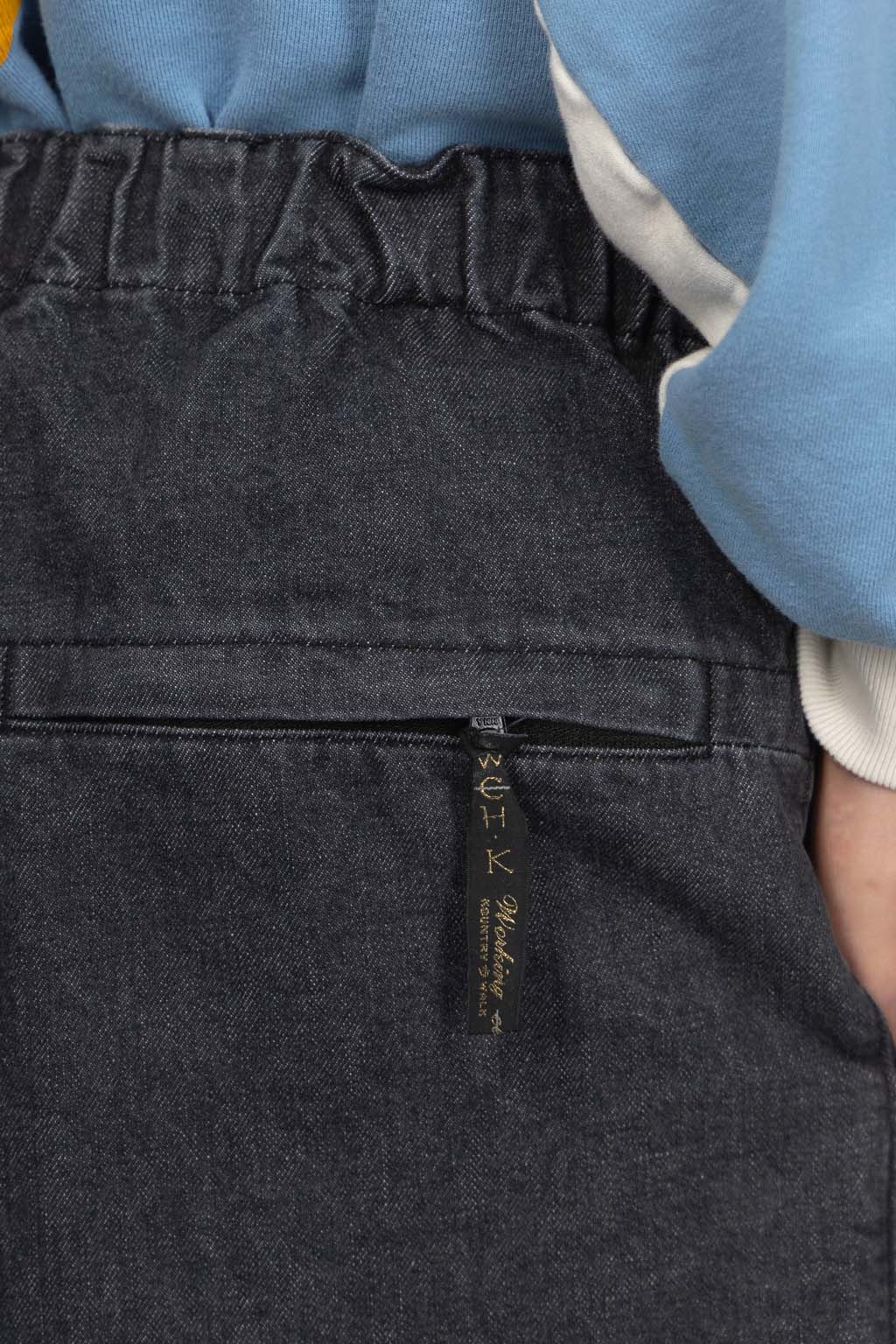 Kapital - 14oz Denim SHOVEL Baggy Pants - Black x Natural