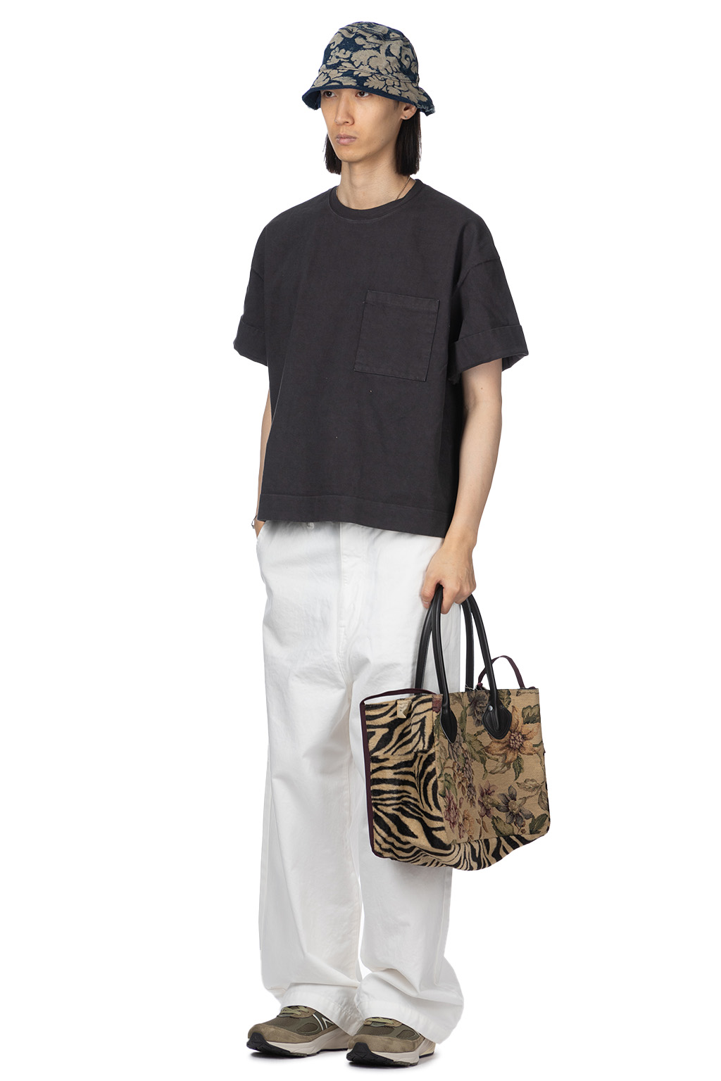 Kapital - 16/-Dense Jersey ARMY Beach Packed T - Ink Black
