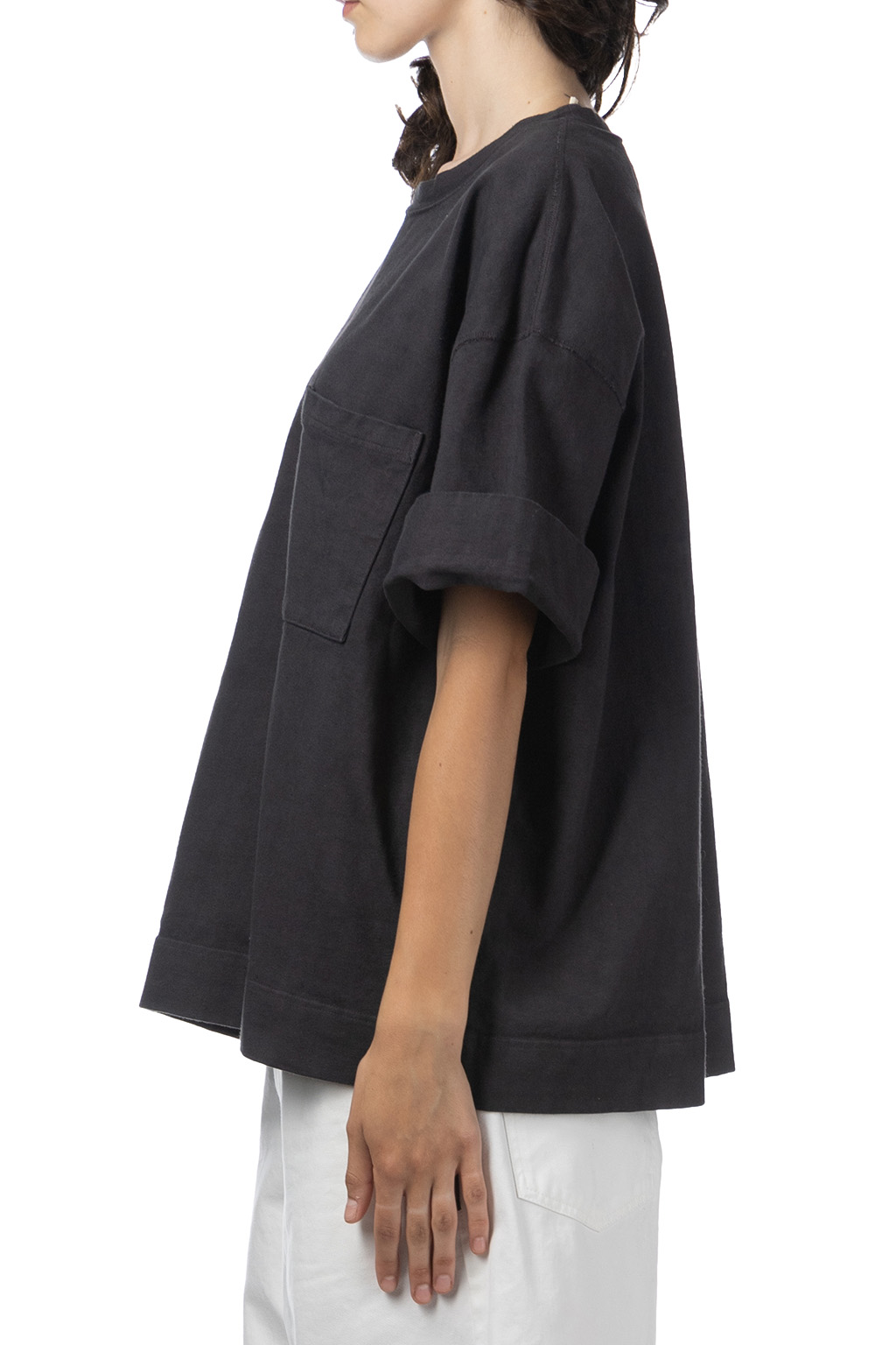 Kapital - 16/-Dense Jersey ARMY Beach Packed T - Ink Black