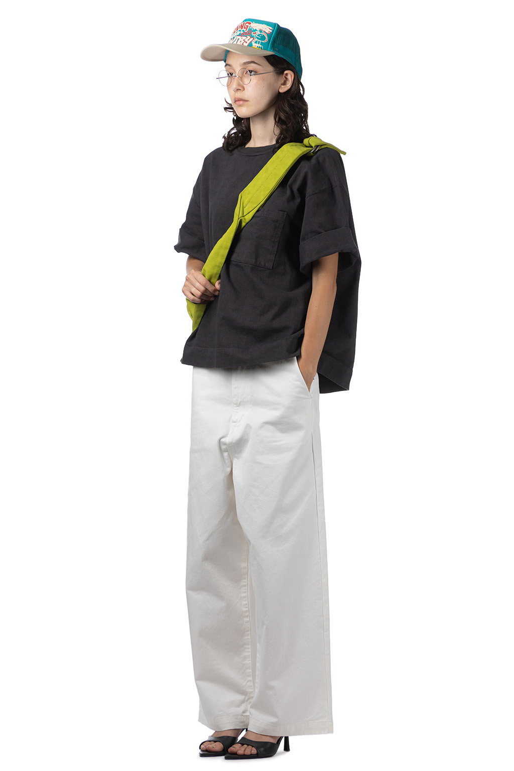 Kapital - 16/-Dense Jersey ARMY Beach Packed T - Ink Black