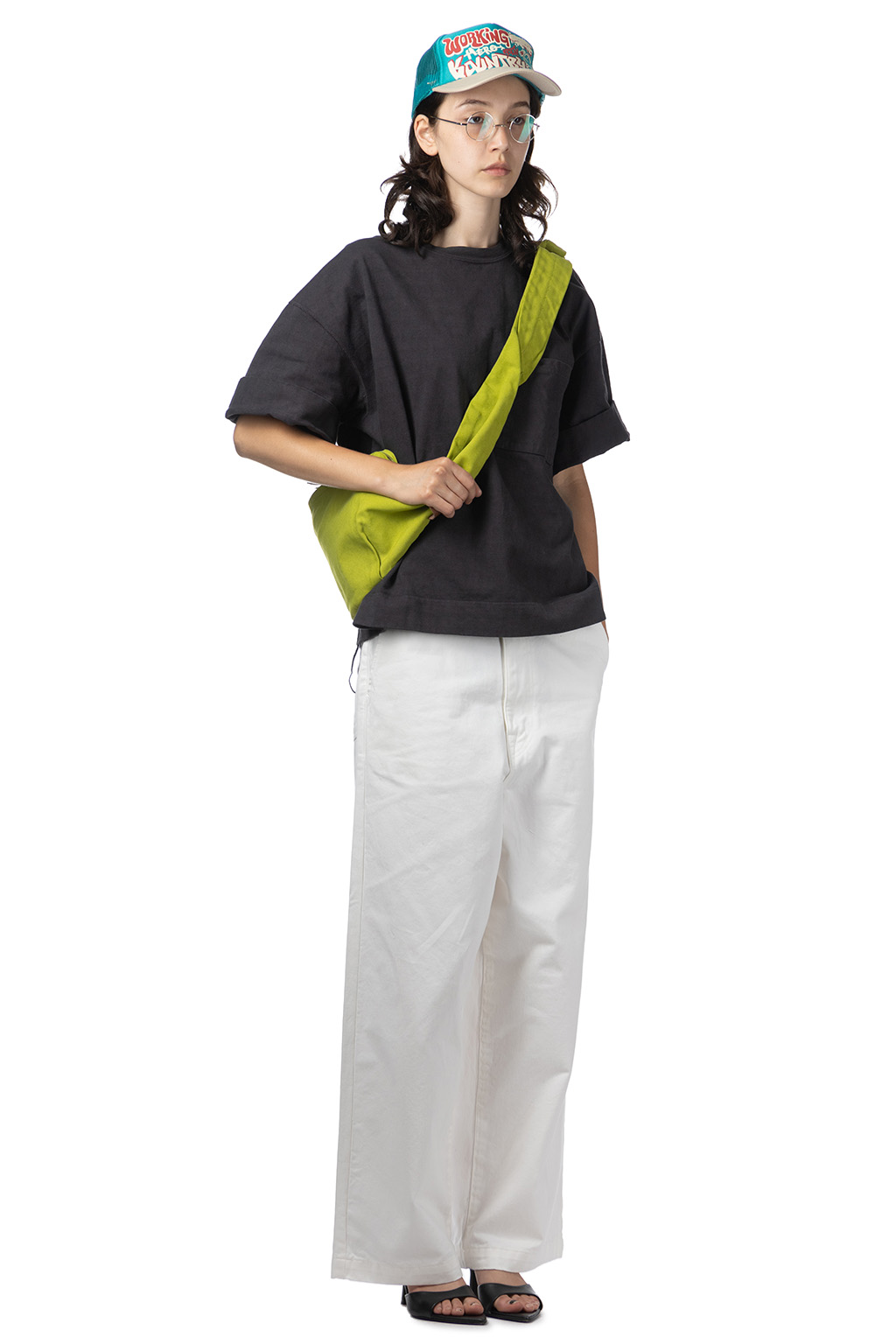 Kapital - 16/-Dense Jersey ARMY Beach Packed T - Ink Black
