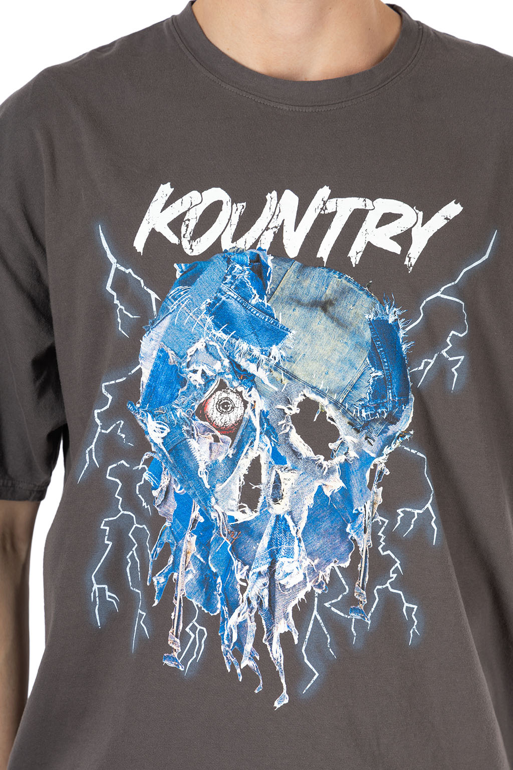 Kapital - 20/-Jersey Crew T (DenimFace)