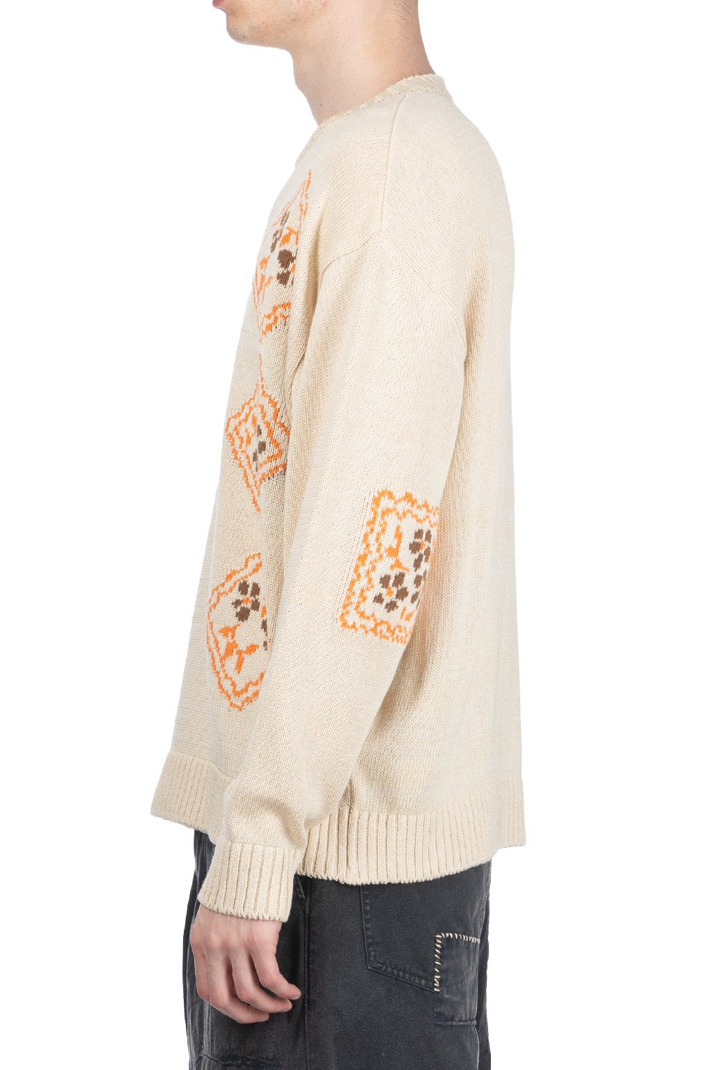 Kapital - 5G Cotton Knit KOOKIE Crew Sweater - Natural