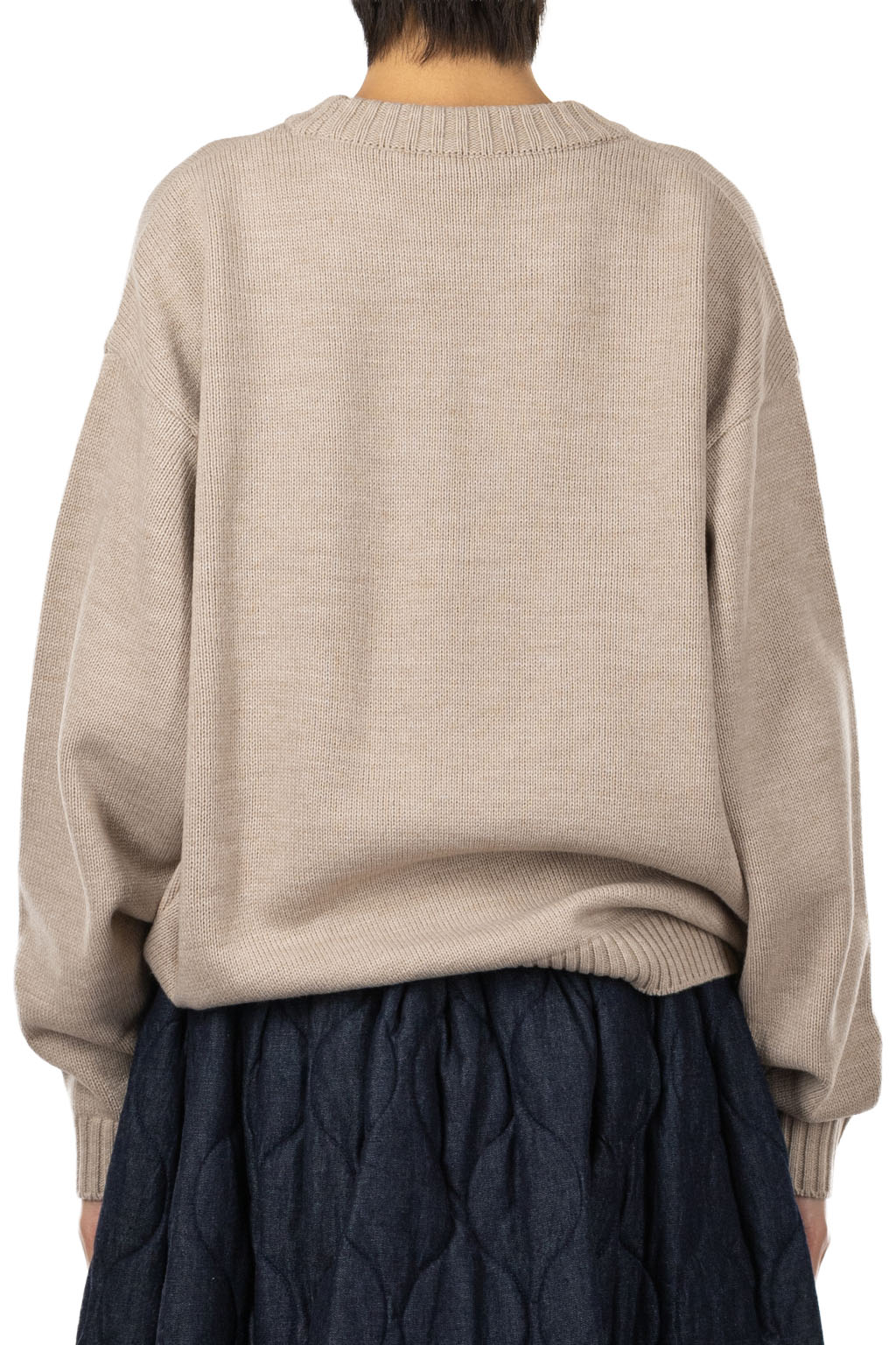 Kapital 7G Wool Crew Sweater (CONEYBOWY) - Beige