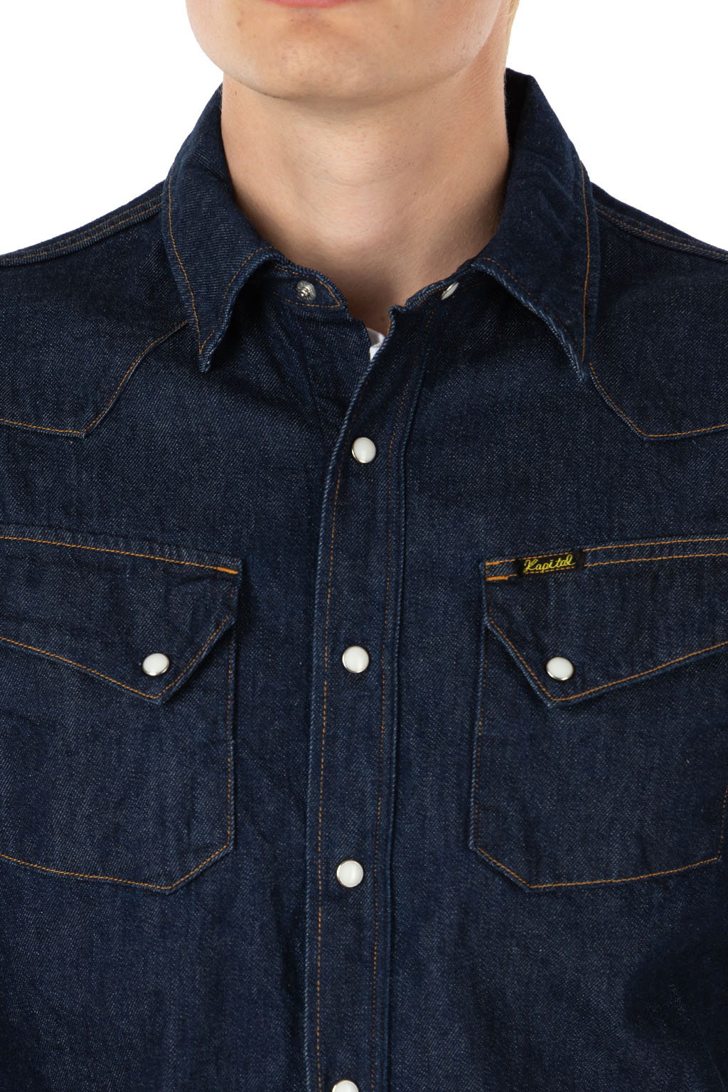 Kapital - 8oz Denim Western Shirt - Indigo