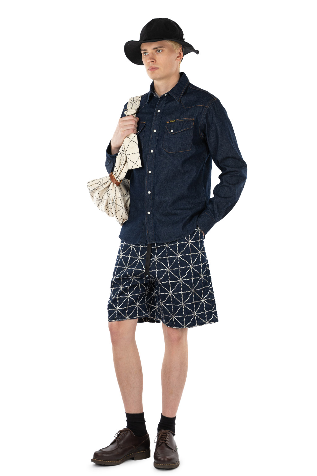 Kapital - 8oz Denim Western Shirt - Indigo