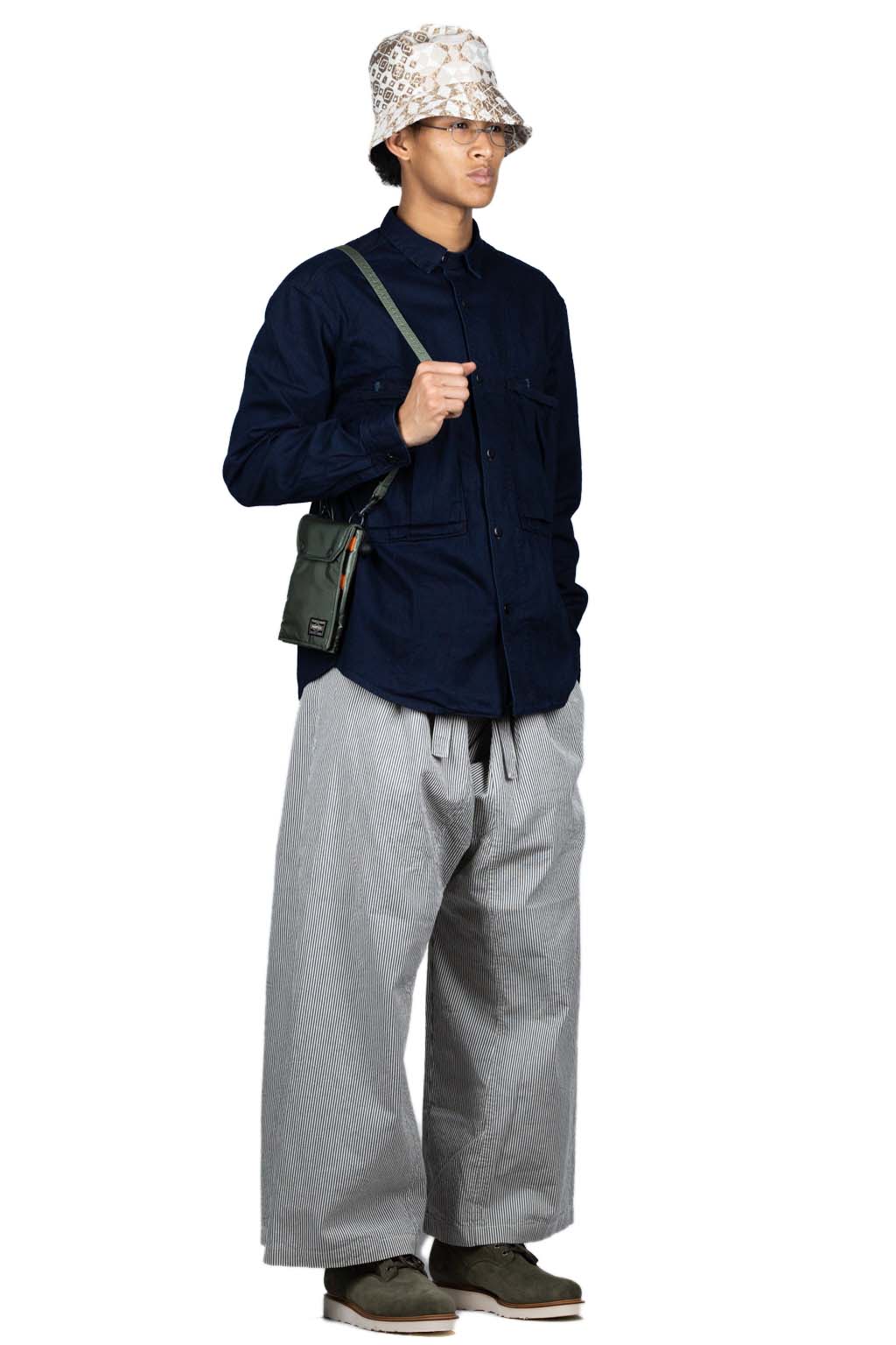 Kapital 8oz IDG×IDG Denim Anorak Shirt - Indigo