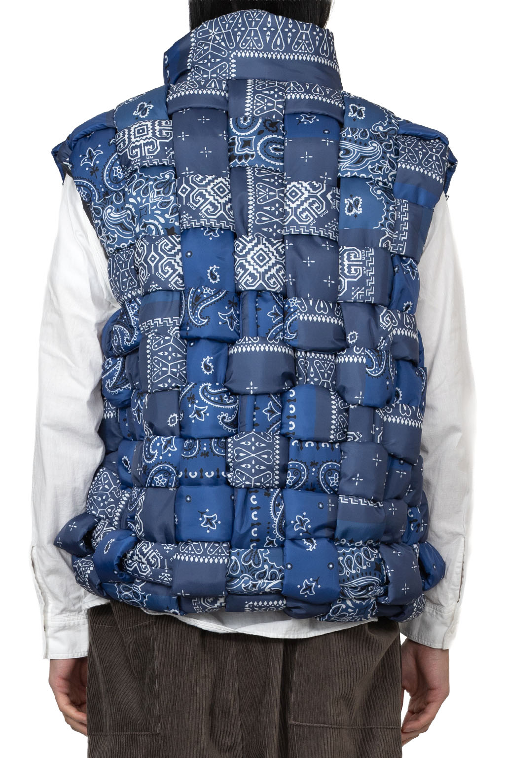 Kapital - Bandanna Nylon KEEL Weaving Vest - Dark Navy