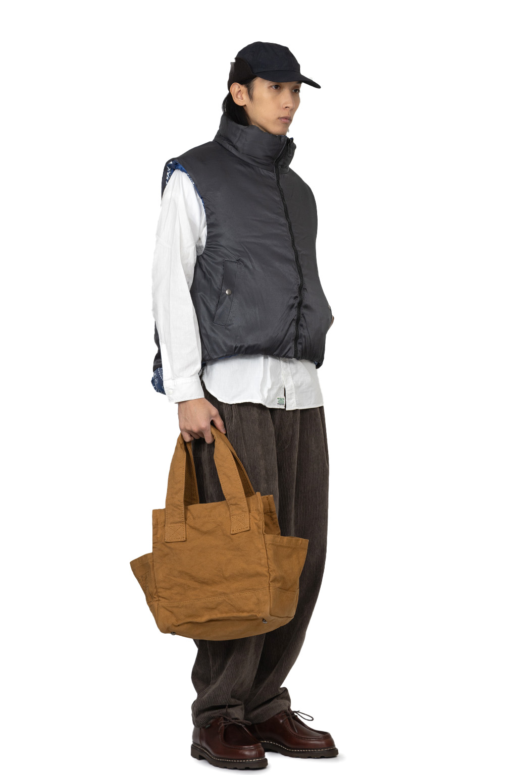 Kapital - Bandanna Nylon KEEL Weaving Vest - Dark Navy