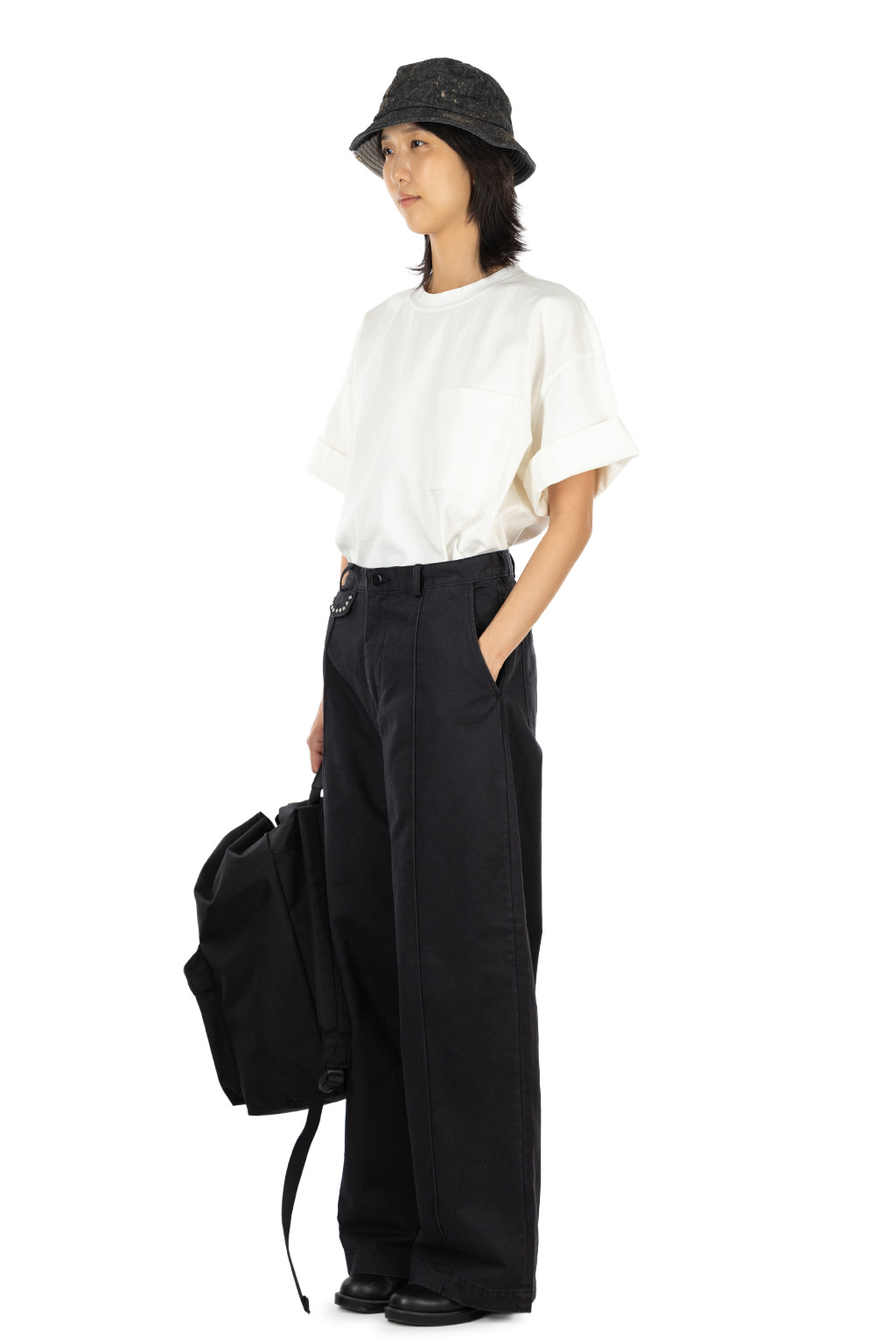 Kapital - Chino BOOGIE DAY Baggy Pants - Black