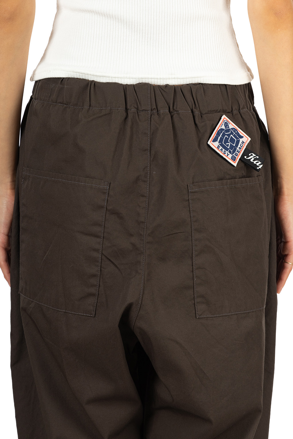 Kapital Combed Burberry Cotton EASY-BEACH-GO Pants - Dark Grey