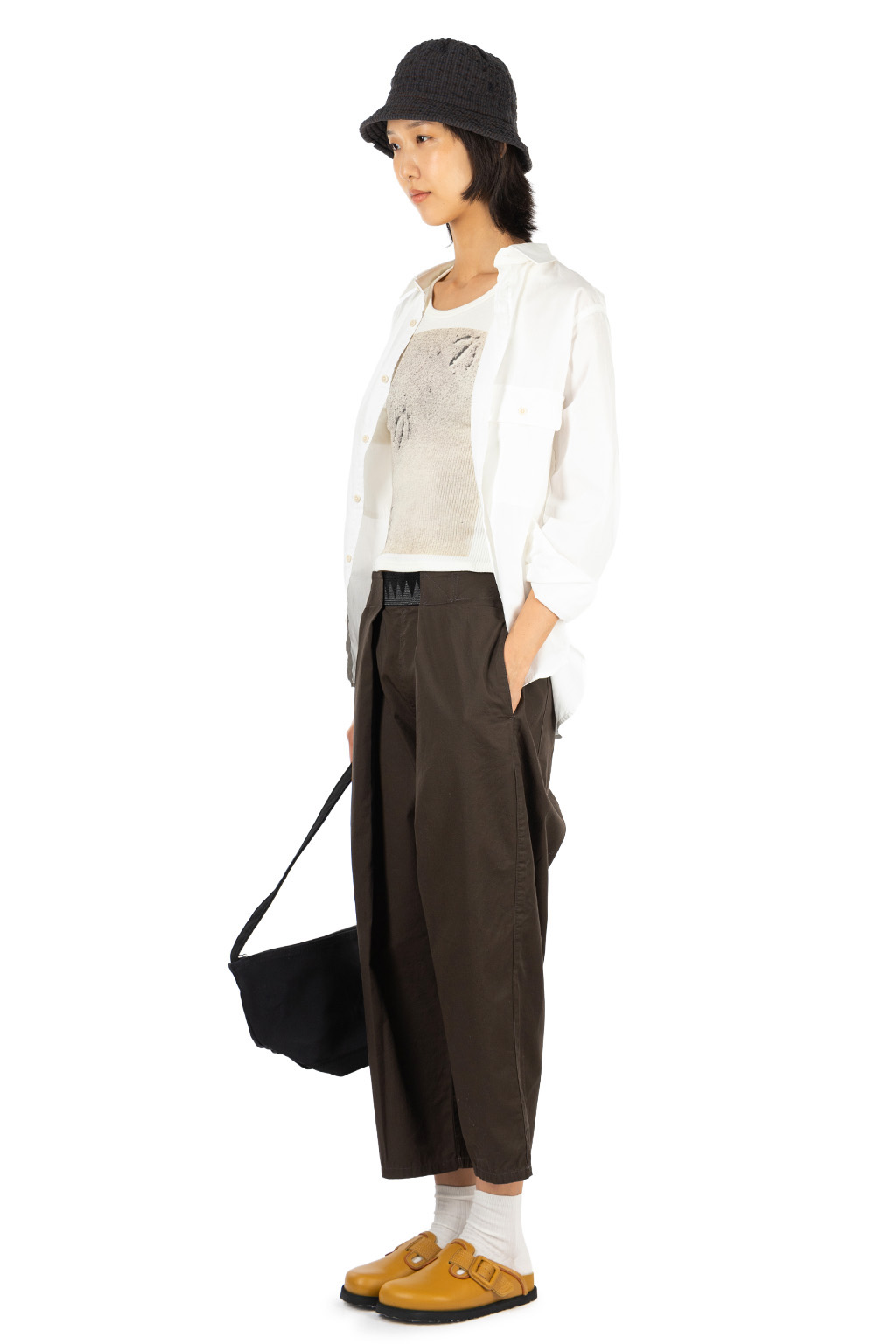 Kapital Combed Burberry Cotton EASY-BEACH-GO Pants - Dark Grey