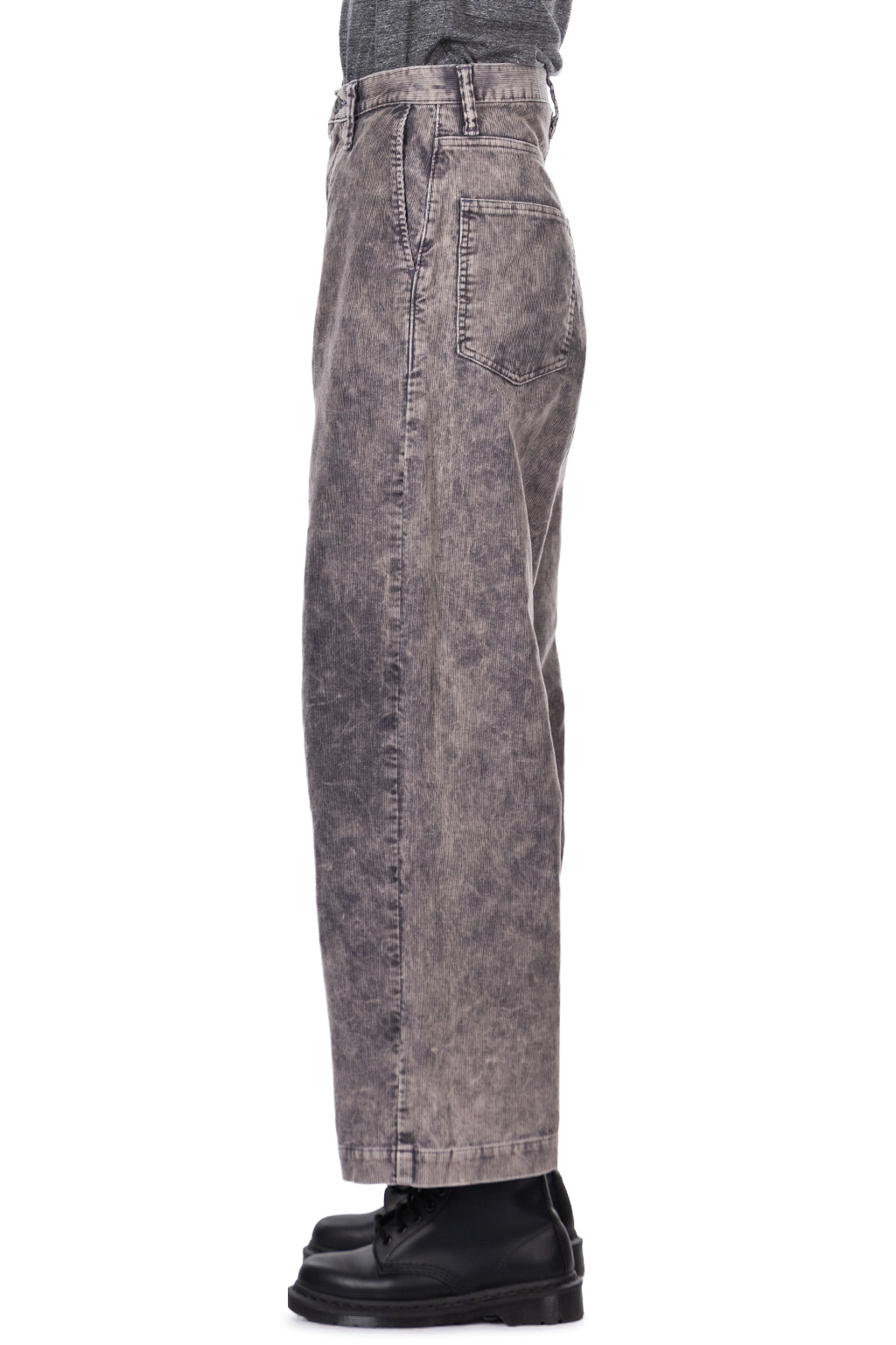 Kapital - Corduroy BOOGIE-DAY PORT Baggy Pants (Dirty Dyed) - Grey