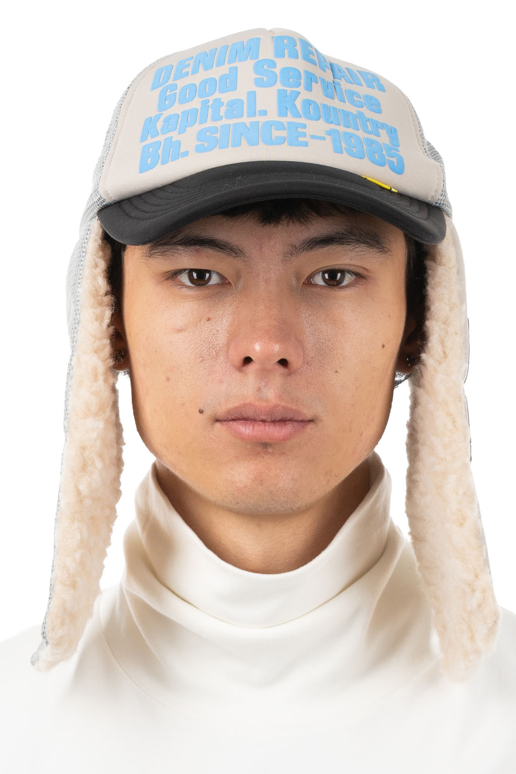 Kapital - DENIM REPAIR SERVICE LUMBER Trucker Cap - 2 Color Choices