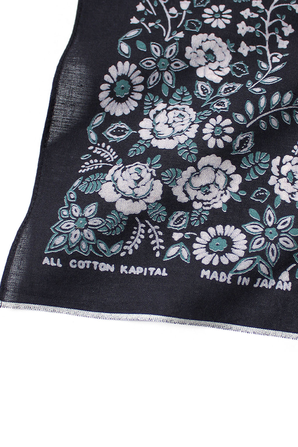 Kapital - Fastcolor Selvedge Bandanna (CHURCHILL GARDEN) 15x15