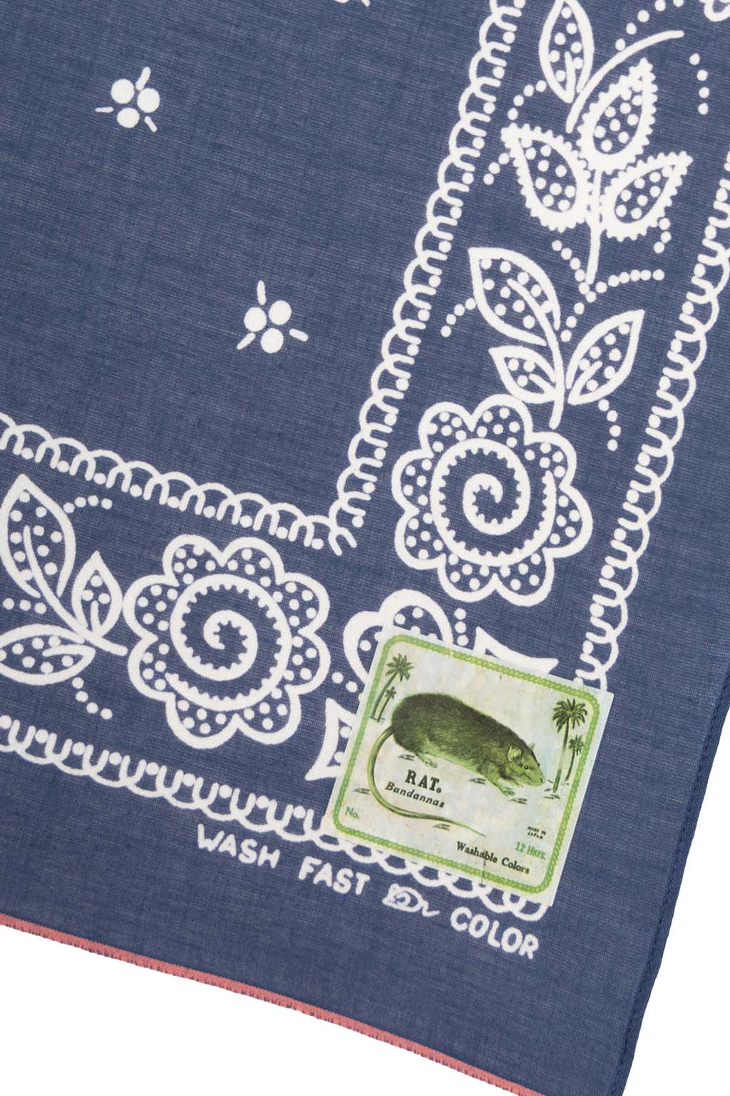 Kapital - Fastcolor Selvedge Bandana (ESCARGOT FLOWER) 20x20 - 6 Colors