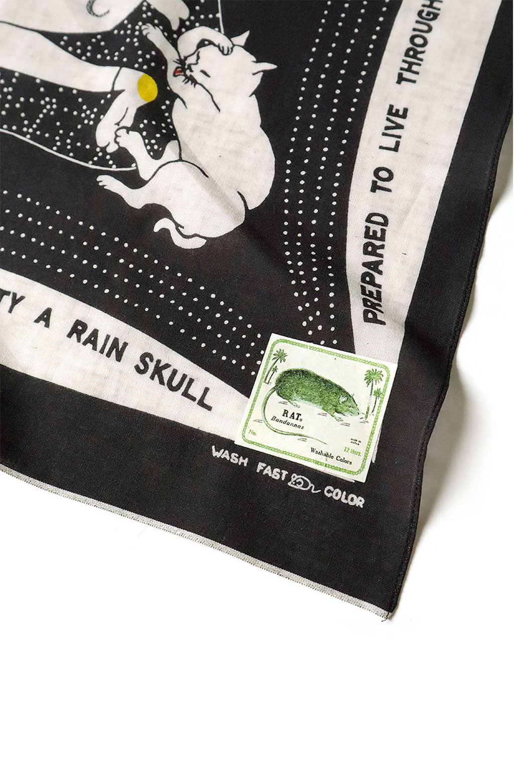 Kapital Fastcolor Selvedge Bandana (RAINSKULL NO WOMAN NO CRY) - 2Colors