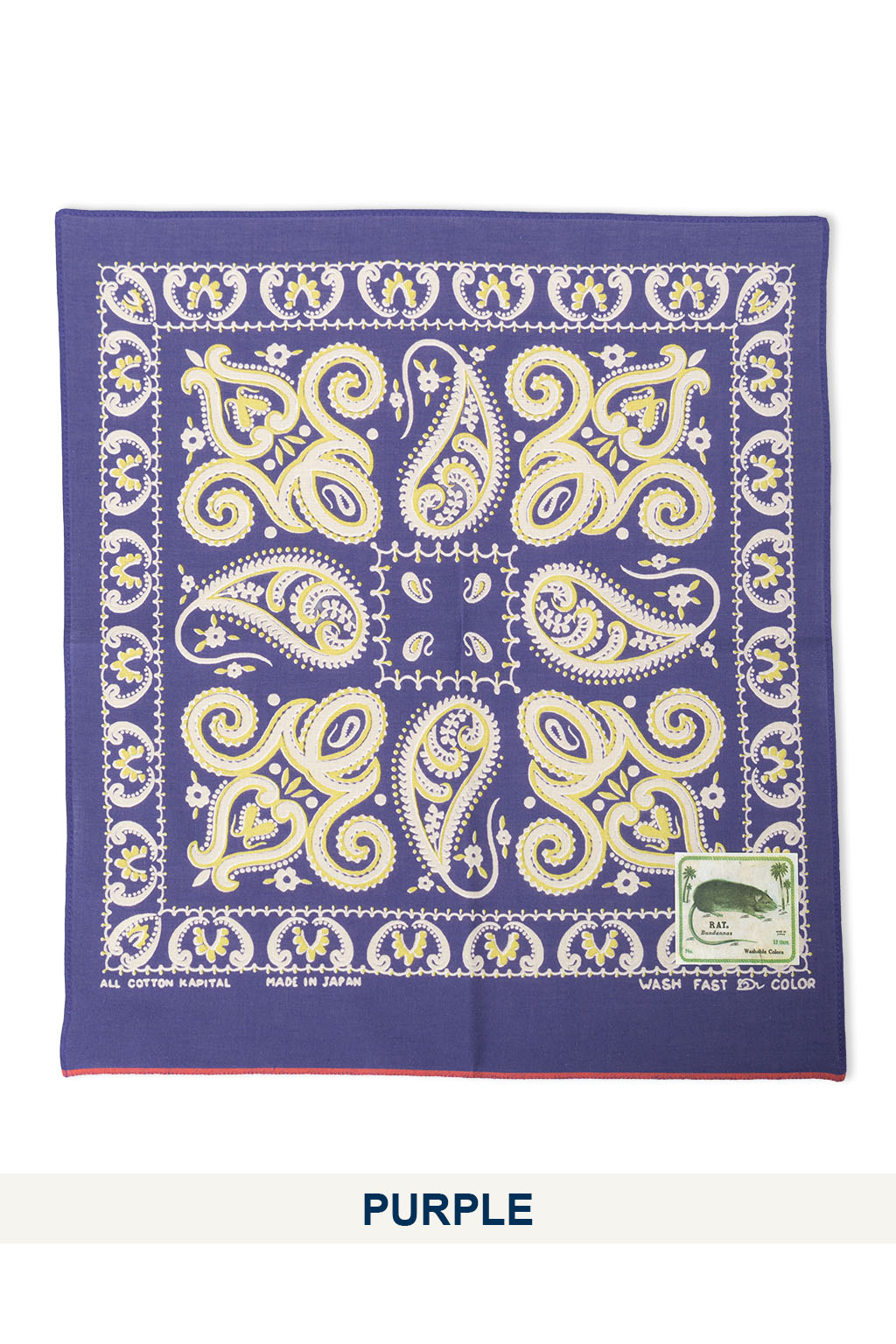 Kapital - Fastcolor Selvedge Bandanna (SAMBO Paisely) - 5 Color Choices