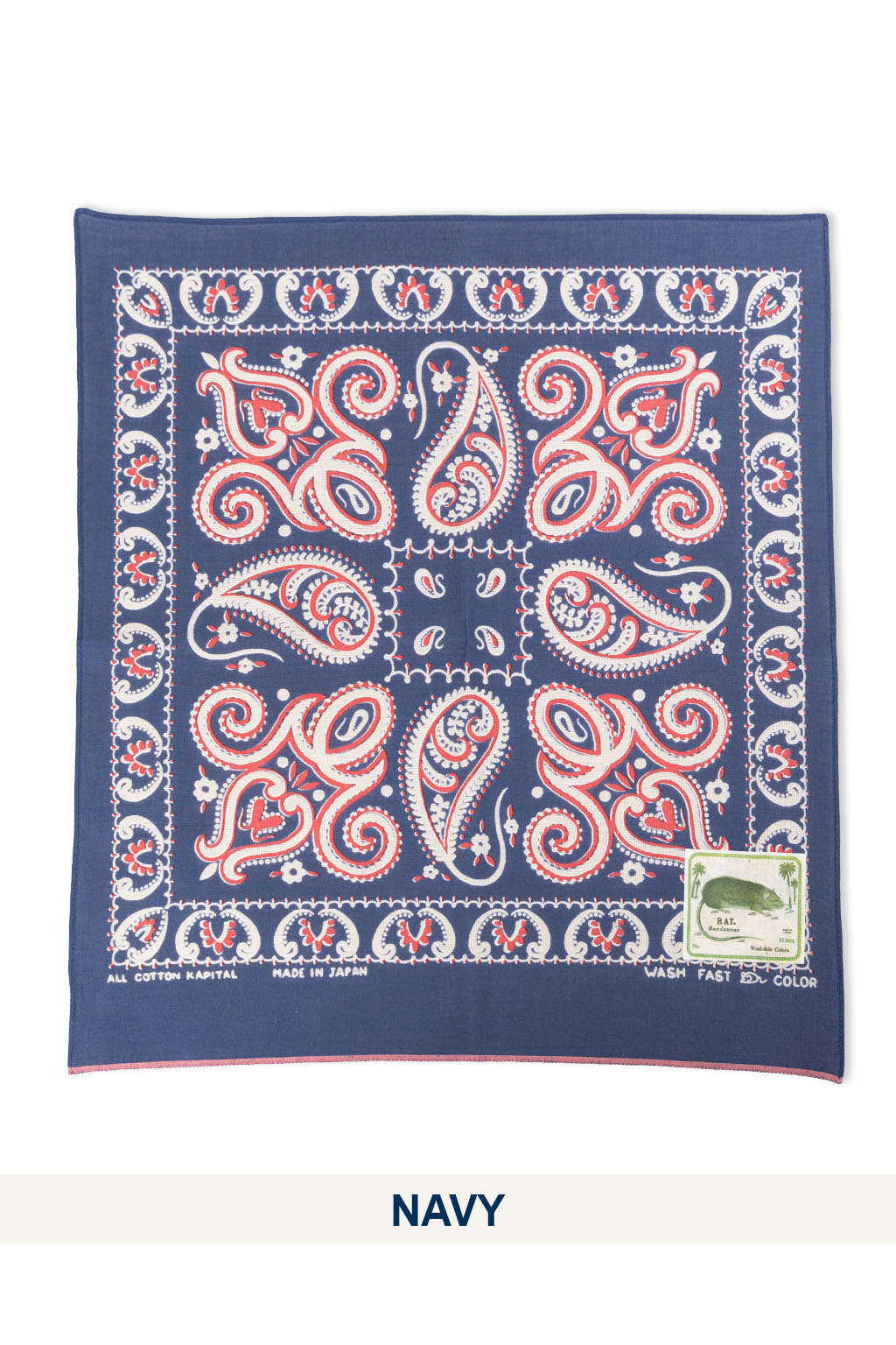 Kapital - Fastcolor Selvedge Bandanna (SAMBO Paisely) - 5 Color Choices