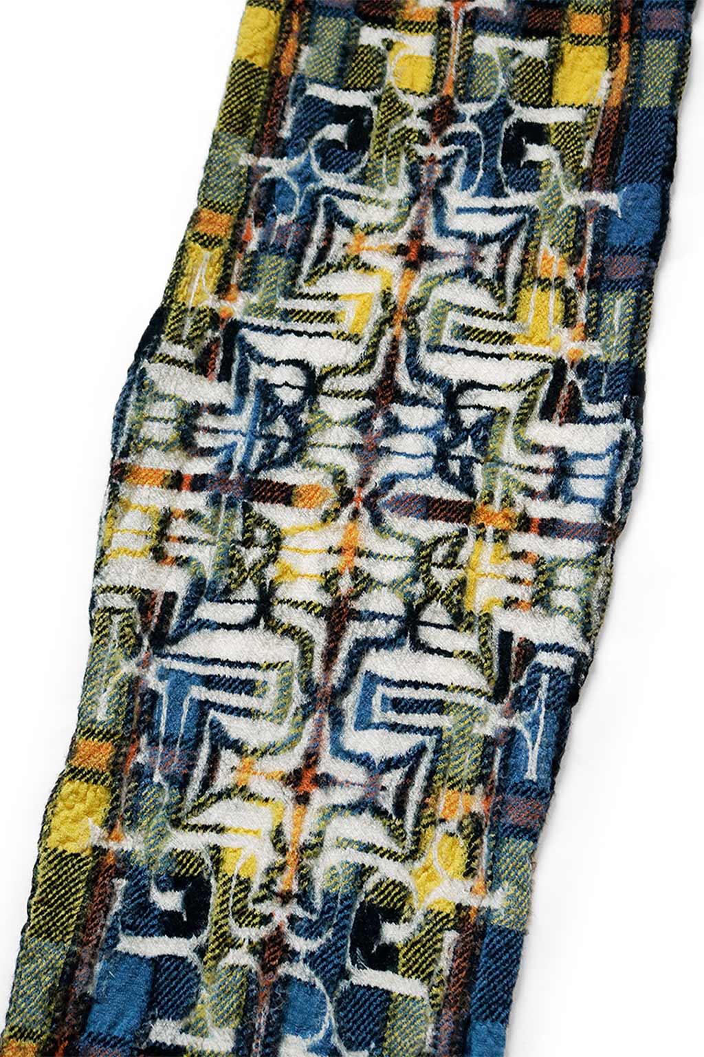 Kapital Fulling Wool HAPPY Scarf Tartan AINU - 2 Colors