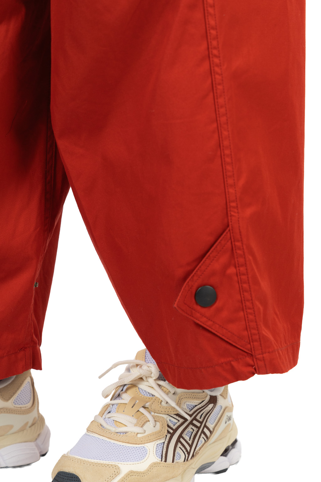 Kapital - Gabergine Cotton AODAI Cargo Pants 2026 - Red