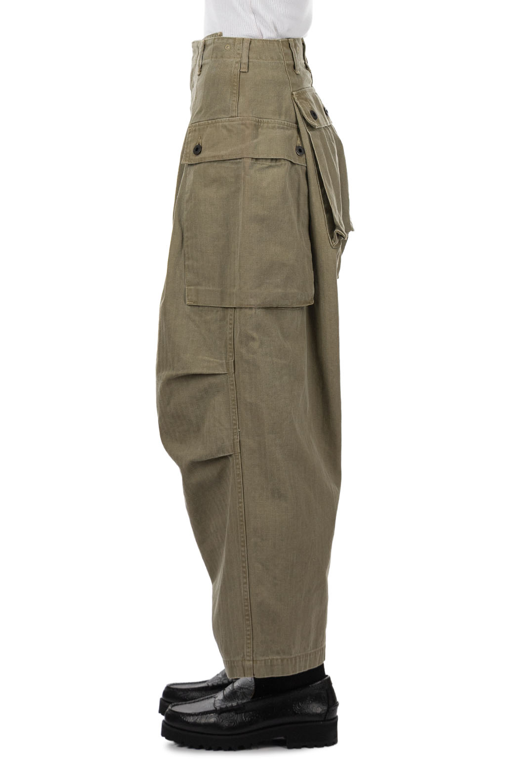 Kapital - Herringbone JUMBO MONKEY Pants - Khaki