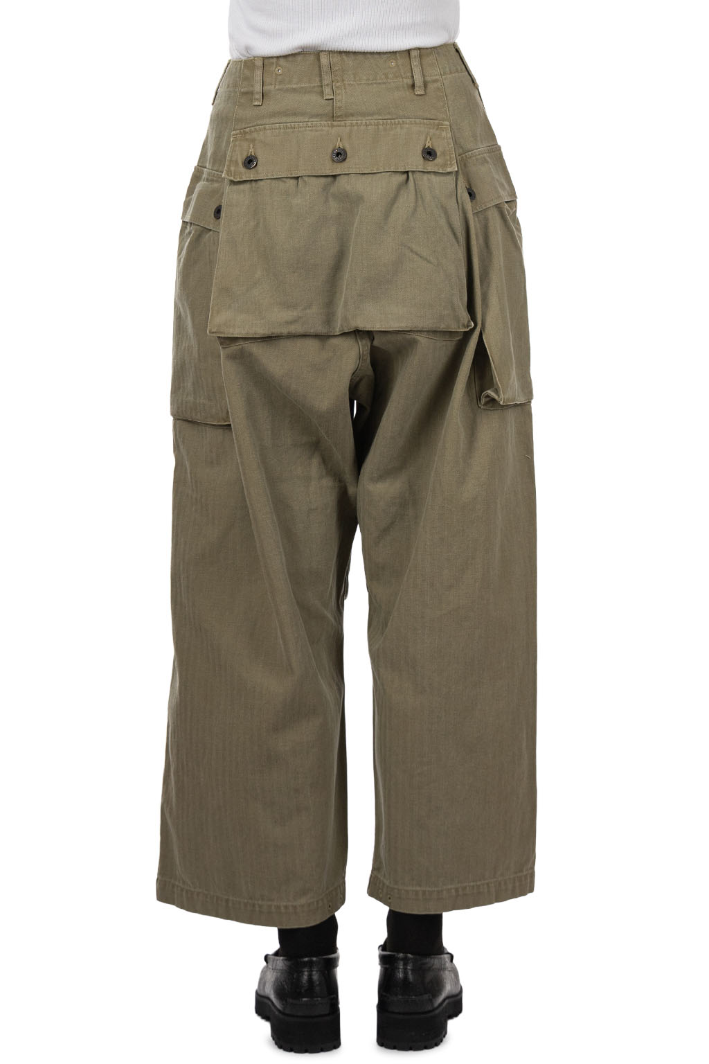 Kapital - Herringbone JUMBO MONKEY Pants - Khaki