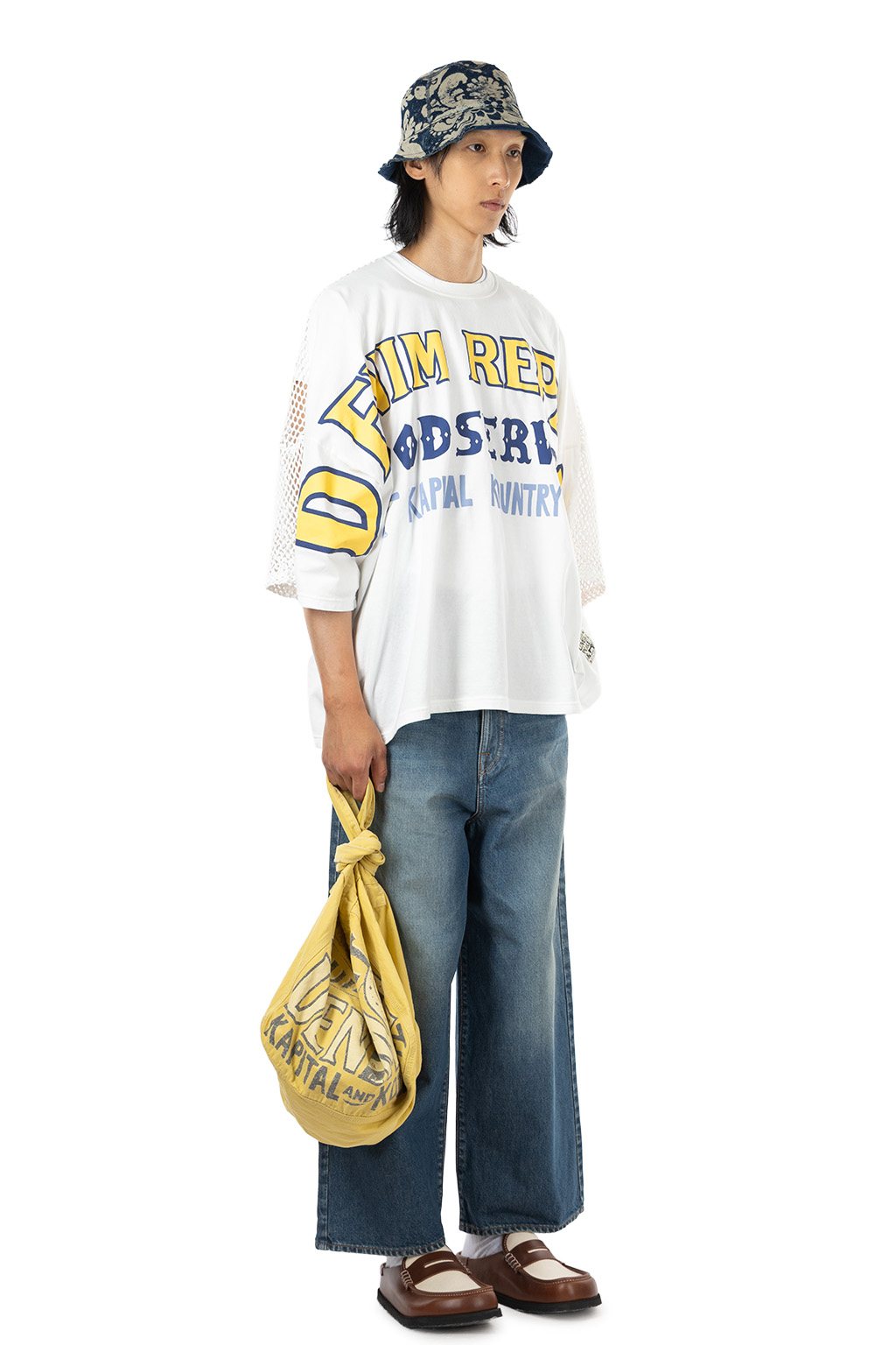 Kapital - IDG Dense jersey DAMASK Bucket Hat 