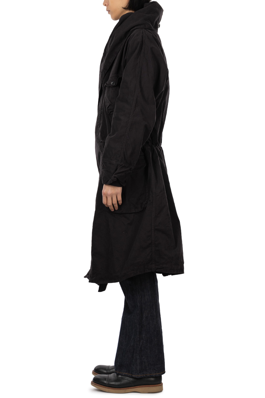 Kapital Katsuragi Cotton Tall RING Coat - Black