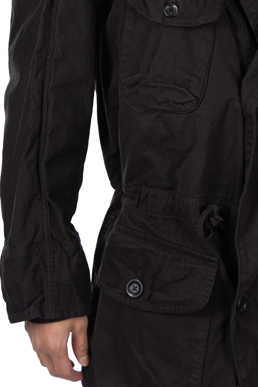 Kapital Katsuragi Cotton Tall RING Coat - Black