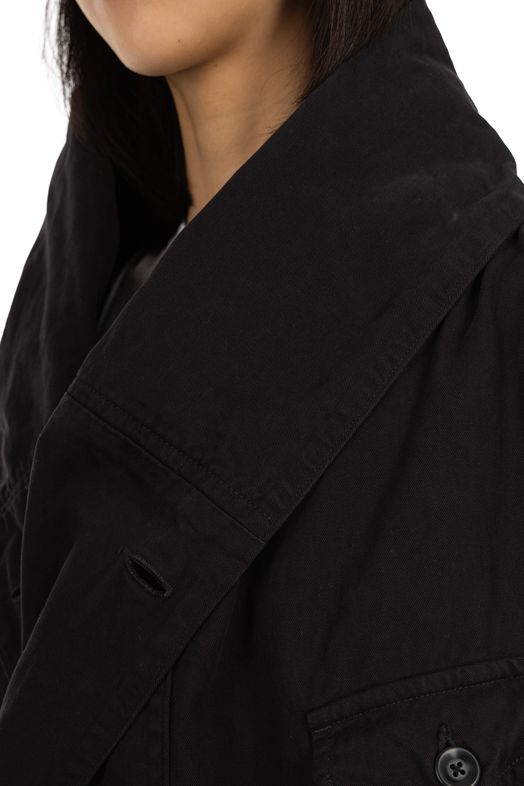 Kapital Katsuragi Cotton Tall RING Coat - Black