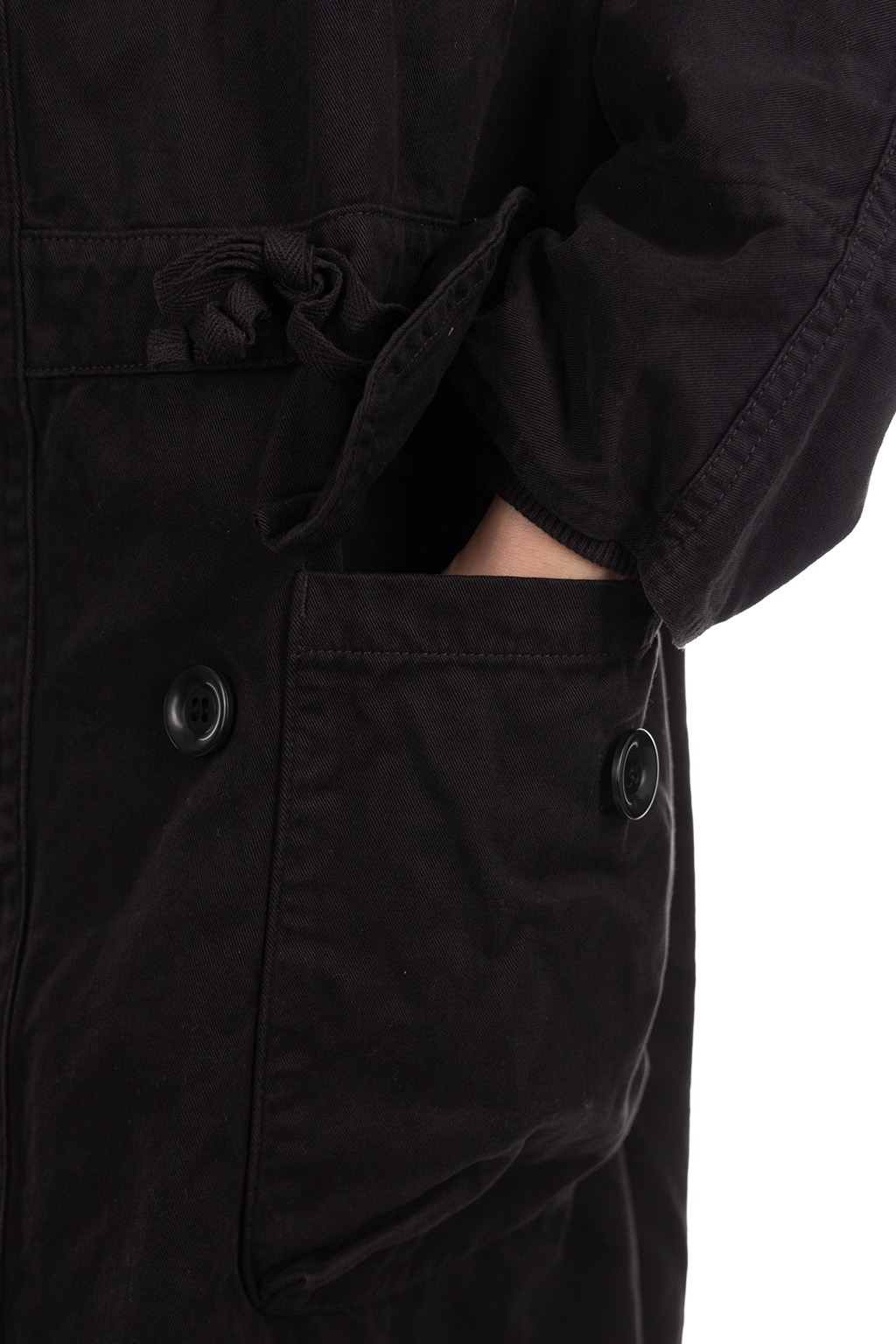 Kapital Katsuragi Cotton Tall RING Coat - Black