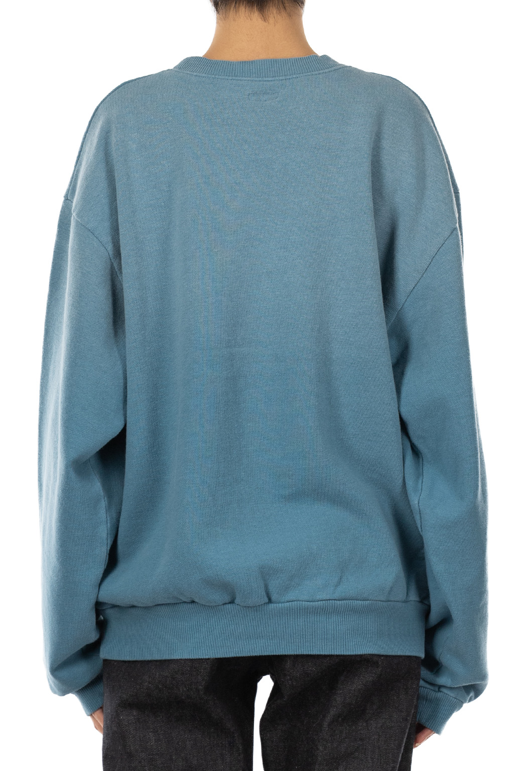 Kapital - SWT Knit Crew SWT("L" LONGHORN) - Turquoise