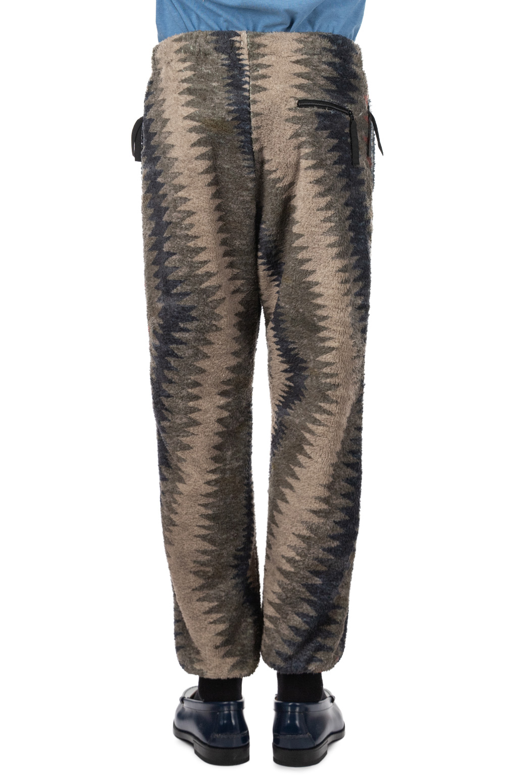 Kapital THUNDER MOTHER Fleece EASY Pants - Grey x Beige