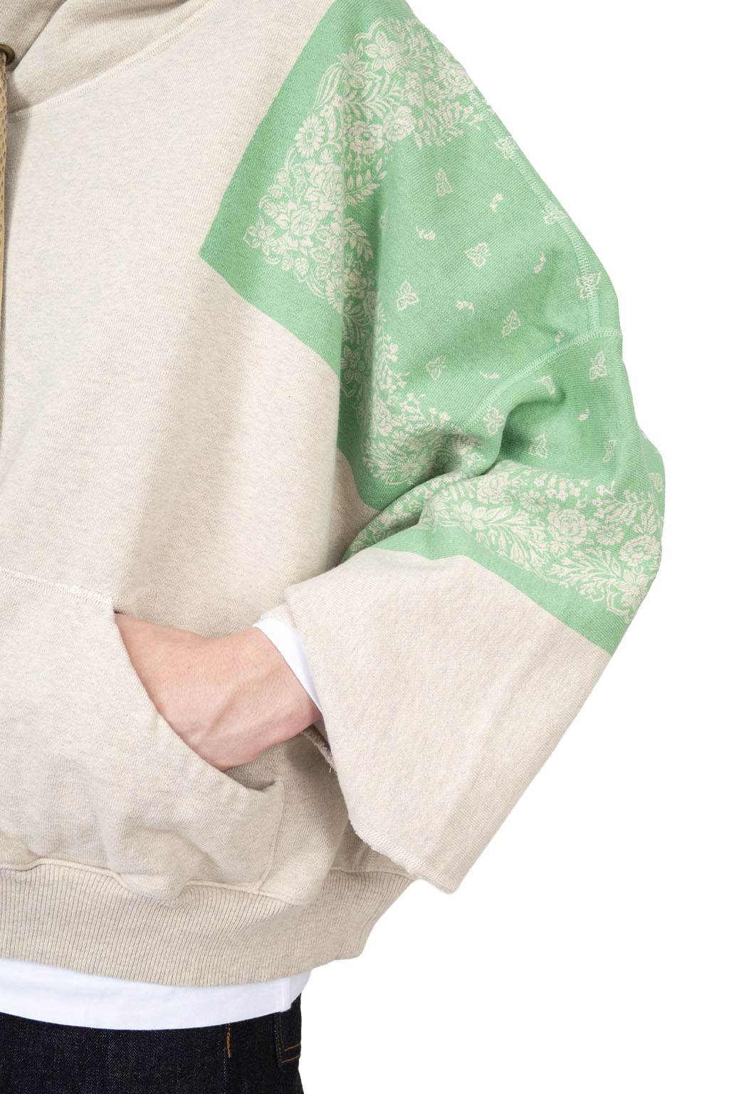 Kapital - TOP SWT Knit Bandana DEVIL HOODIE - Green
