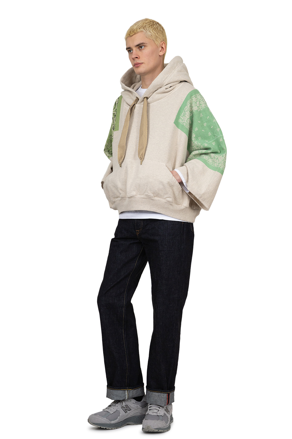 Kapital - TOP SWT Knit Bandana DEVIL HOODIE - Green