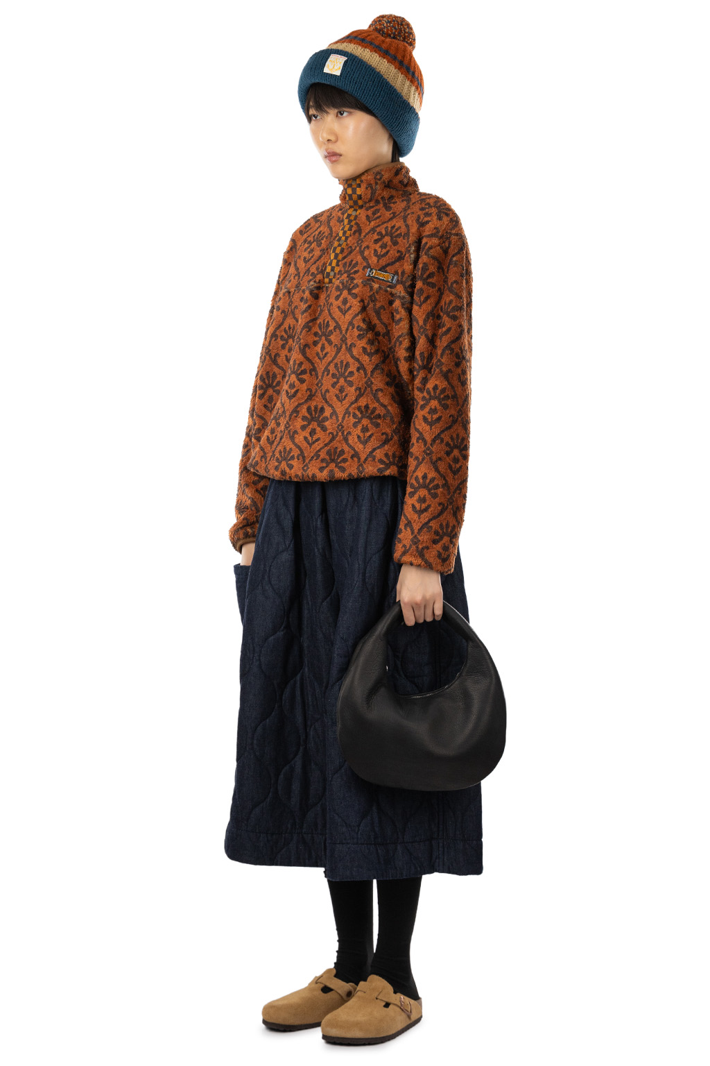 Kapital YOSEMITE Arabesque Fleece Pullover - Brown