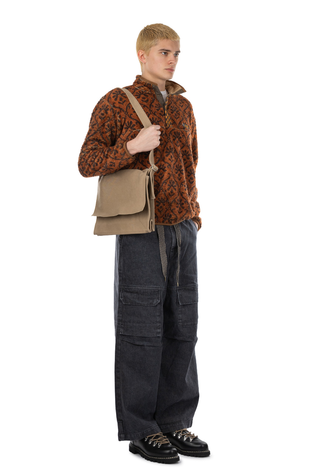 Kapital YOSEMITE Arabesque Fleece Pullover - Brown