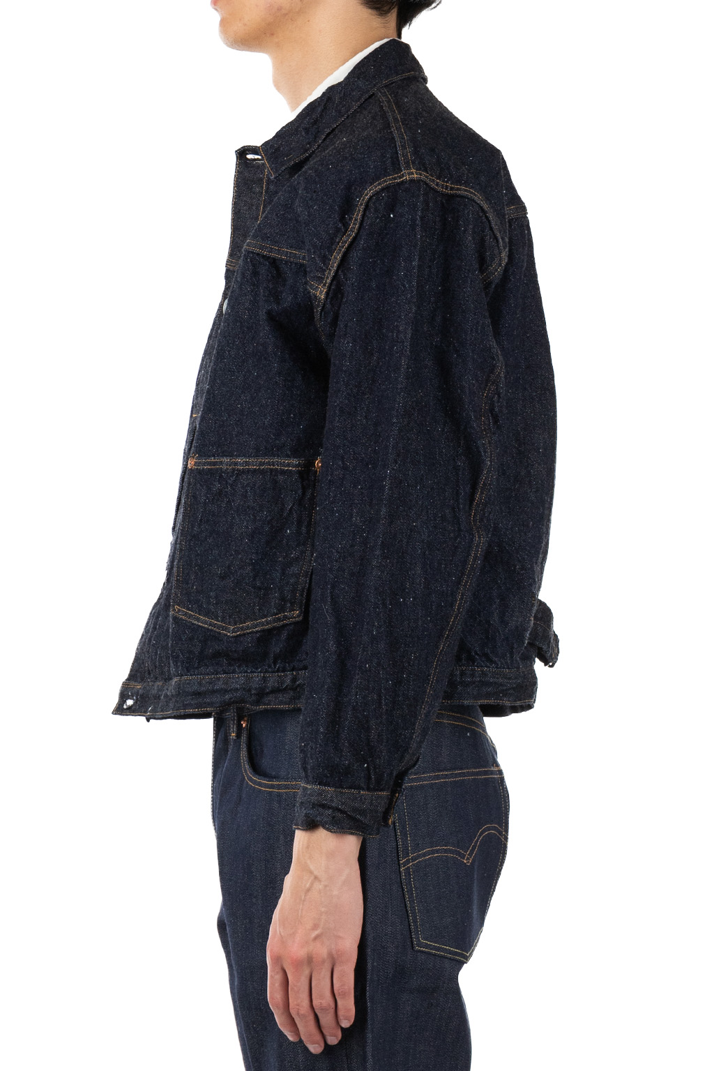 Kaptain Sunshine - Denim Tracker 1P Jacket - Indigo One Wash