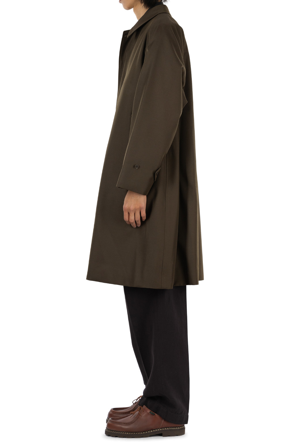 Kaptain Sunshine - Wool Cavalry Walker Coat - Olive