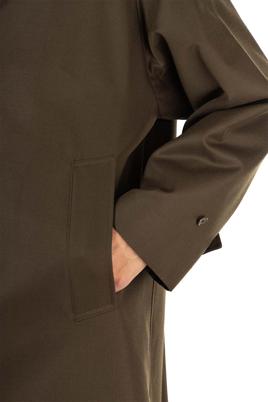 Kaptain Sunshine - Wool Cavalry Walker Coat - Olive