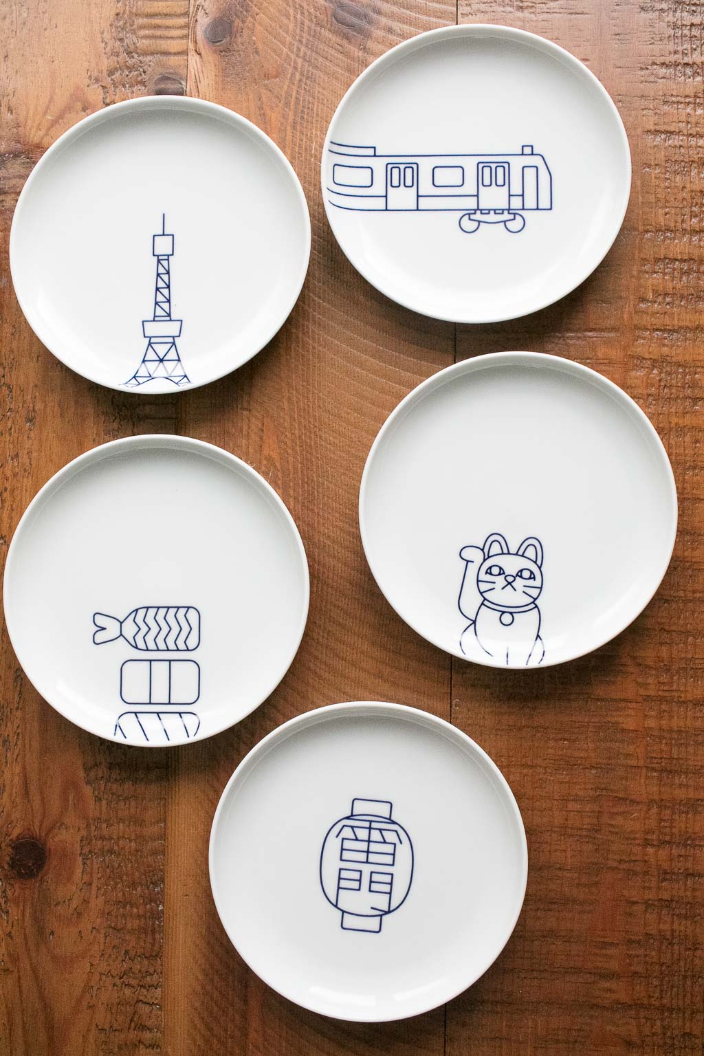 Kihara Porcelain Tokyo Icon Plate - Yamanote Line 山手線
