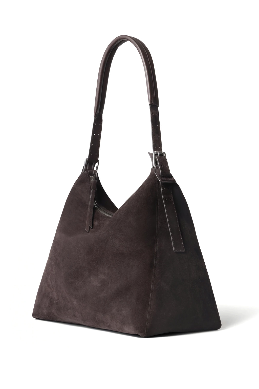 Lemaire - Belt Hobo Bag - Suede - Ebony Brown
